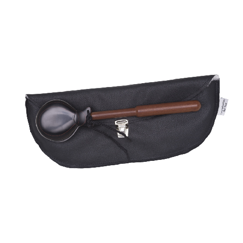 Red-grained Black Fibre Palillera Castanet with case