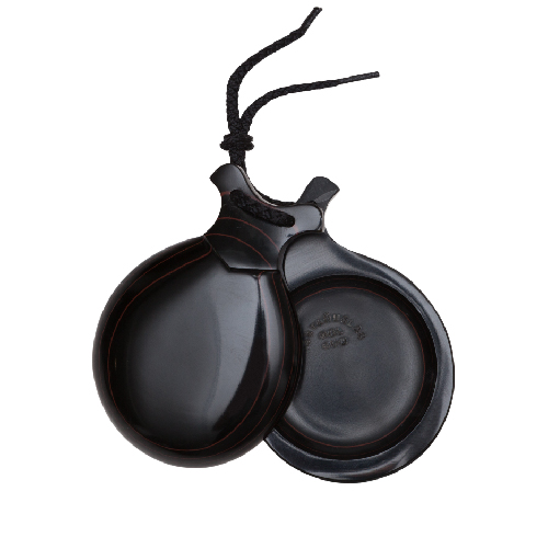 Special Red-Grained Black Fibre Castanets for Teachers