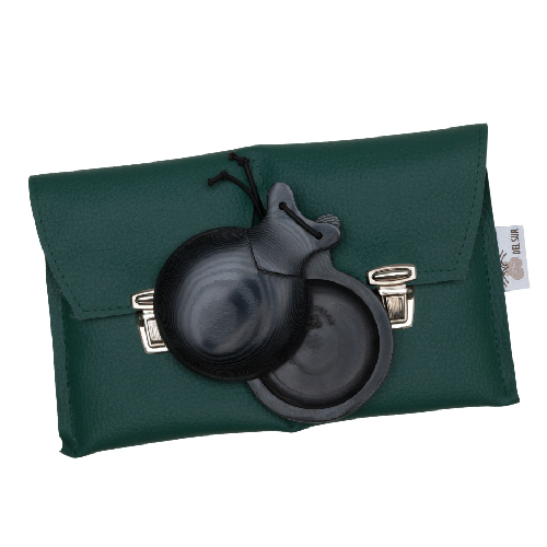 Professional Black Fabric Jota Castanets with special case