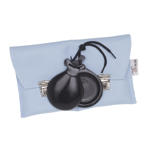 Special Black Glass Castanets for Teachers with special case